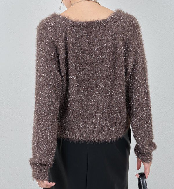  「ラメシャギーニットカーデ」|カーディガン|