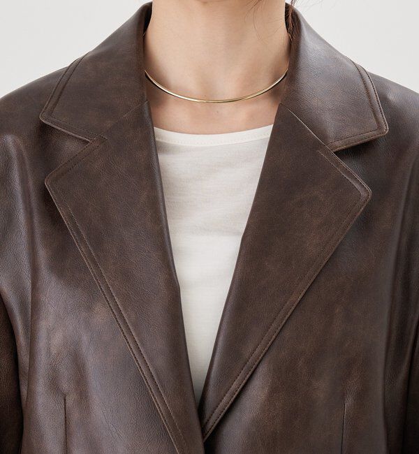  「レザーテーラージャケット」|テーラードジャケット|