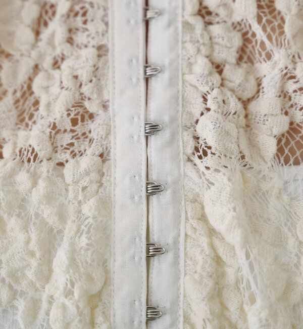  「サイドスリットレースブラウス」|シャツ・ブラウス|