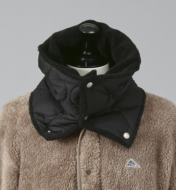 ABAHOUSE「【TAION /タイオン】リバーシブル ダウンネックウォーマー/DOWN NEC」|マフラー|ブラック