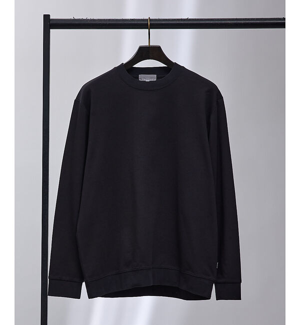 ABAHOUSE「【スムースタッチ】リブ付 長袖Tシャツ」|Tシャツ・カットソー|ブラック