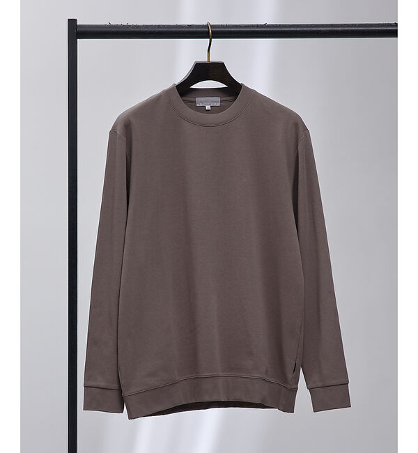 ABAHOUSE「【スムースタッチ】リブ付 長袖Tシャツ」|Tシャツ・カットソー|モカ