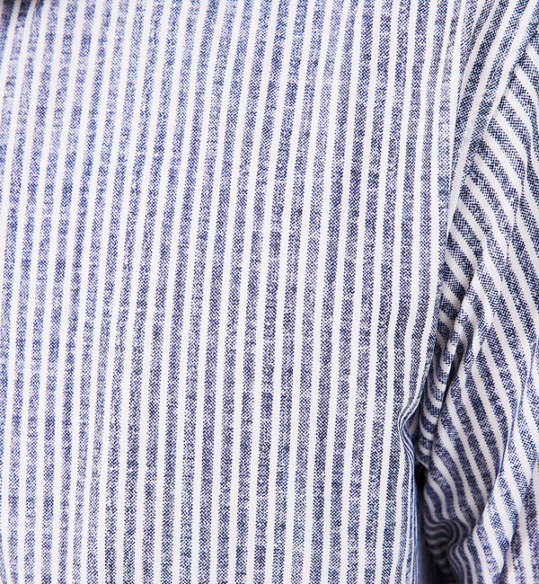 ABAHOUSE「【ON/OFF兼用】トリコット ストライプ 長袖シャツ」|シャツ・ブラウス|