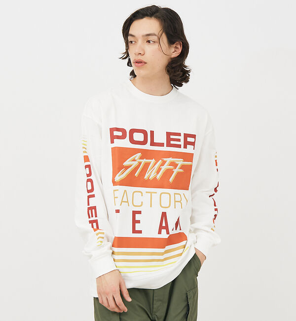 ABAHOUSE「【POLeR/ポーラー】TEAMS RELAX LOGO/ロングスリーブ/チーム」|Tシャツ・カットソー|
