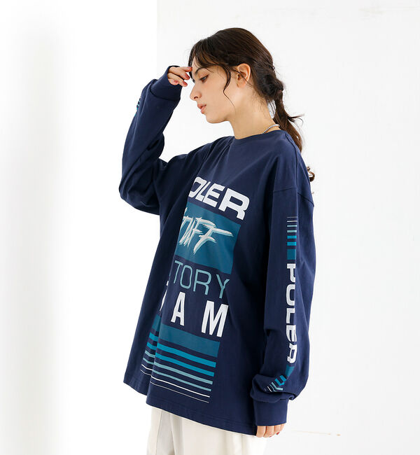 ABAHOUSE「【POLeR/ポーラー】TEAMS RELAX LOGO/ロングスリーブ/チーム」|Tシャツ・カットソー|