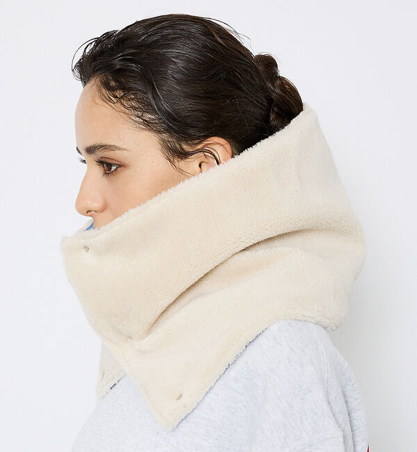 ABAHOUSE「【TAION / タイオン】ミリタリー リバーシブル ダウンネックウォーマー/リ」|マフラー|