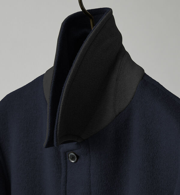 ABAHOUSE「【ON/OFF兼用】ウールモッサ バルカラーコート / ステンカラー」|ステンカラーコート|