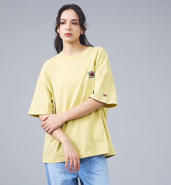 ABAHOUSE「【FRUIT OF THE LOOM/フルーツ・オブ・ザ・ルーム】バックロゴメッ」|Tシャツ・カットソー|イエロー