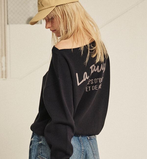 Rouge vif「ラパウザロゴニット」|ニット・セーター|ネイビー