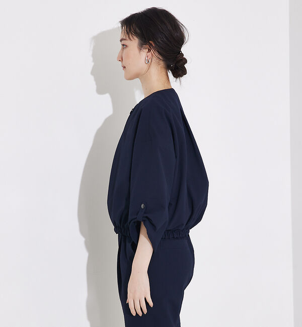 qualite「【接触冷感＆吸水速乾＆UV】シアサッカーブルゾン /セットアップ対応」|ブルゾン・スタジャン|