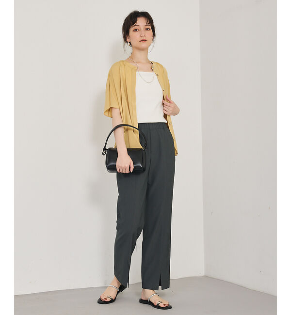 qualite「フレアーパネルブラウス」|シャツ・ブラウス|