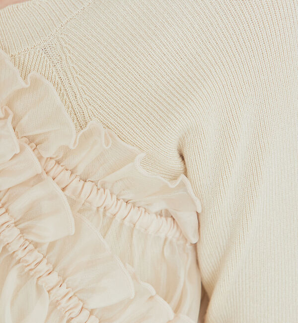 SELFIST「マルチWAYフリル付ニット」|ニット・セーター|