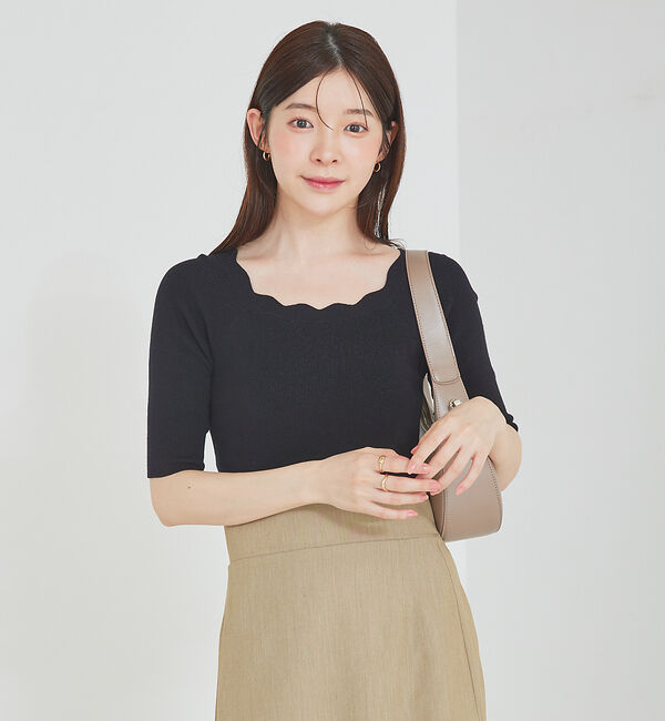 SELFIST「マルチWAYフリル付ニット」|ニット・セーター|