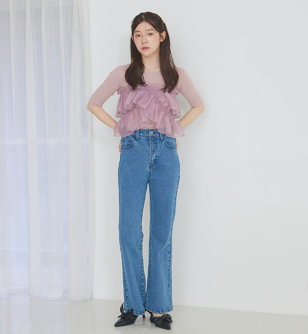 SELFIST「マルチWAYフリル付ニット」|ニット・セーター|