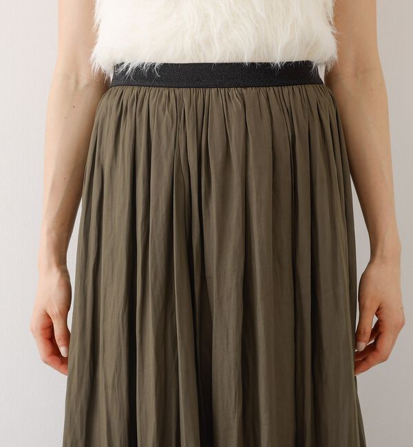 abahouse mavie「ヴィンテージサテンギャザースカート」|スカート|