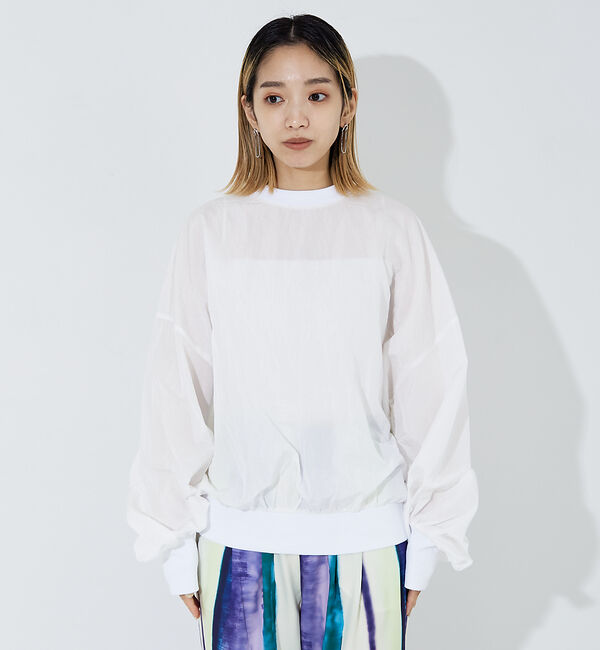 NOMINE「袖ボリューム シャツプルオーバー」|シャツ・ブラウス|