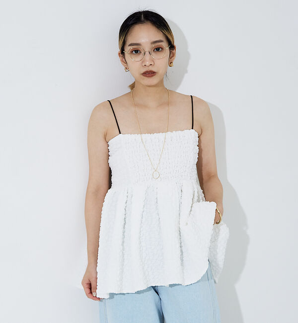 NOMINE「ふくれ ジャガード ビスチェ キャミソール」|キャミソール|