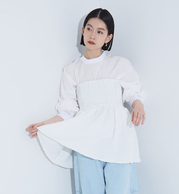 NOMINE「ふくれ ジャガード ビスチェ キャミソール」|キャミソール|