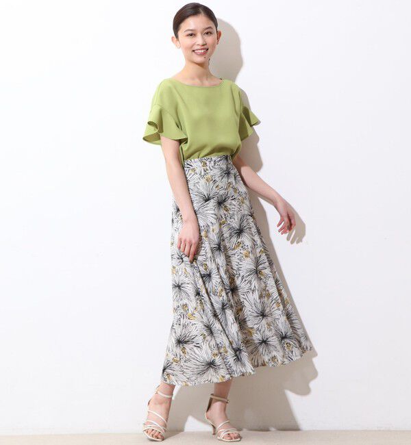  「2way麻調フリルブラウス(セットアップ対応可）」|シャツ・ブラウス|