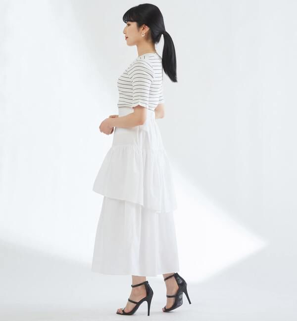 TIARA「バックロングティアードスカート」|スカート|