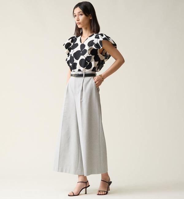 TIARA「リーフドットプリントブラウス（セットアップ可）」|シャツ・ブラウス|