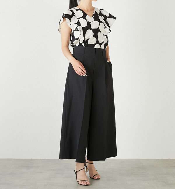 TIARA「リーフドットプリントブラウス（セットアップ可）」|シャツ・ブラウス|