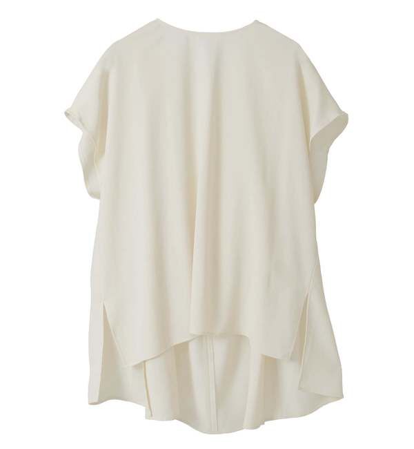 Liesse「ケープ風ブラウス」|シャツ・ブラウス|オフホワイト