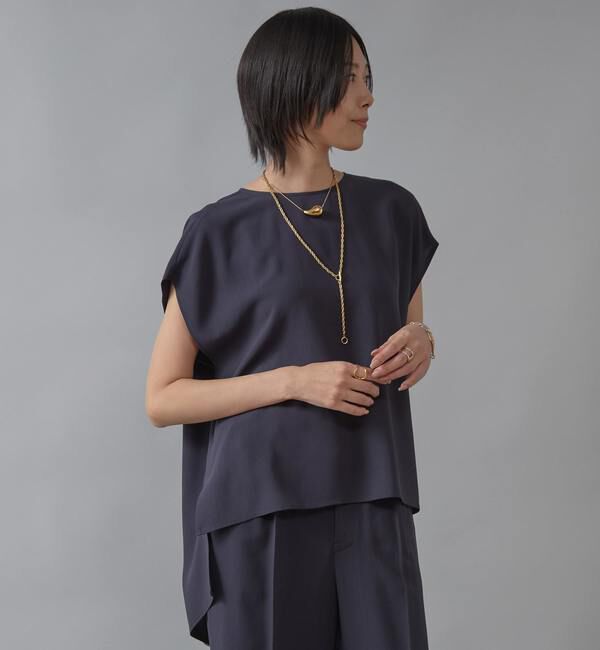 Liesse「ケープ風ブラウス」|シャツ・ブラウス|