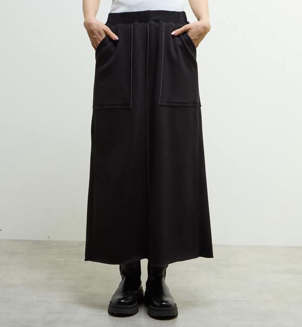 SOFFITTO「【nota della mano sinistra（ノータ デラ マノ シニストラ）】ポケット付ロングスカート」|スカート|ブラック
