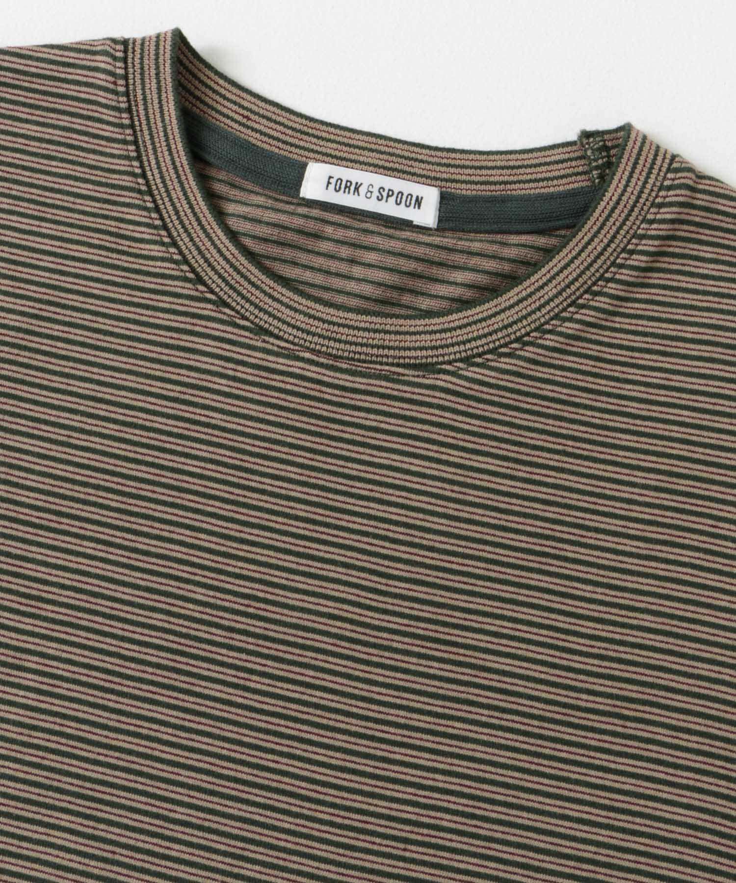 URBAN RESEARCH DOORS「FORK&SPOON　マルチカラーボーダーTシャツ」|Tシャツ・カットソー|