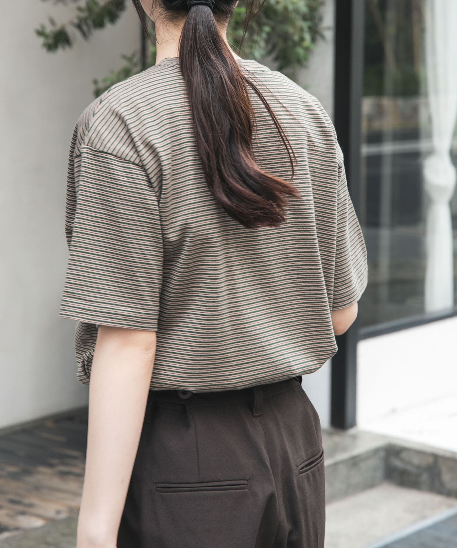 URBAN RESEARCH DOORS「FORK&SPOON　マルチカラーボーダーTシャツ」|Tシャツ・カットソー|