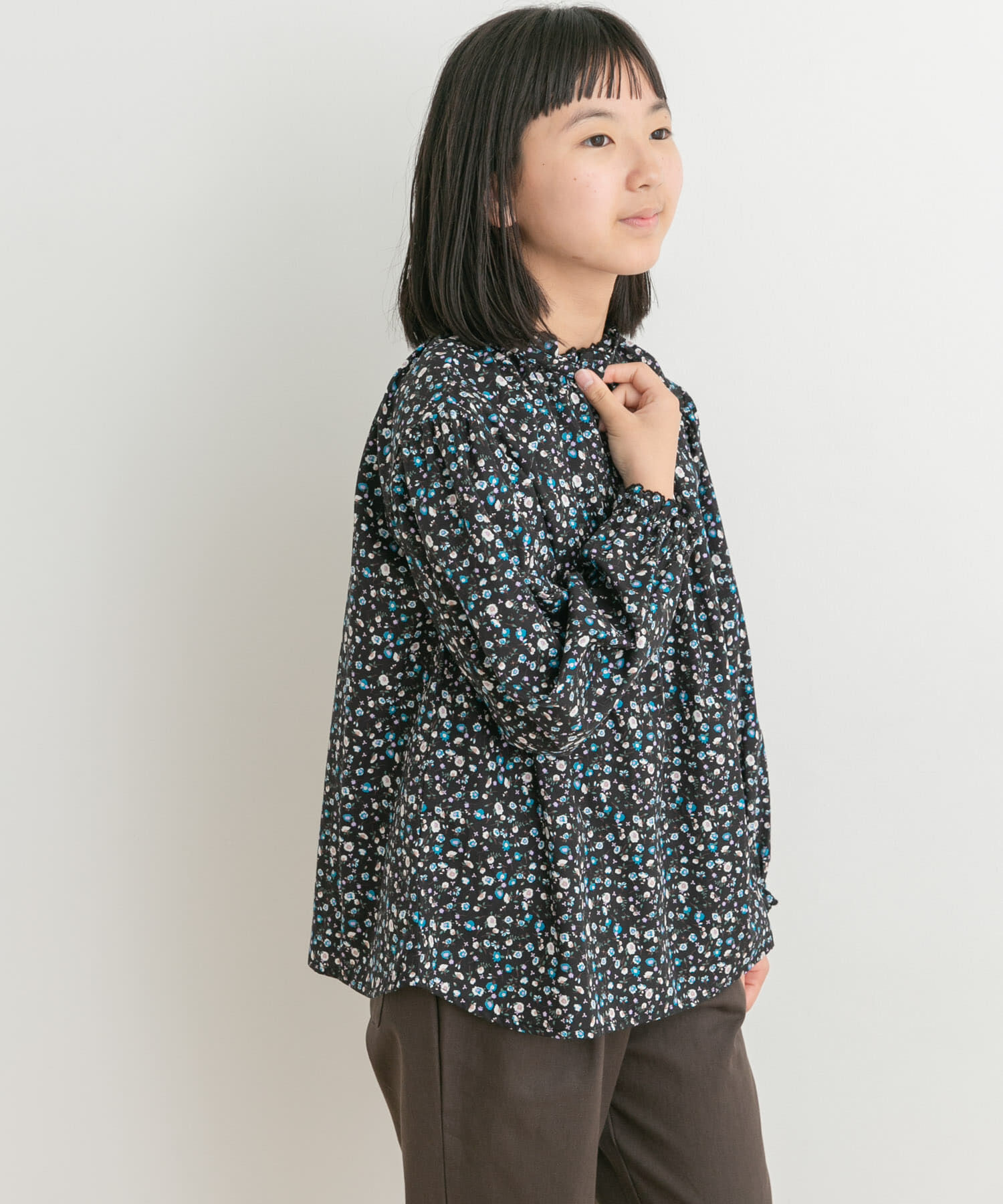 URBAN RESEARCH DOORS「花柄プリントギャザーフリルブラウス(KIDS)」|その他|