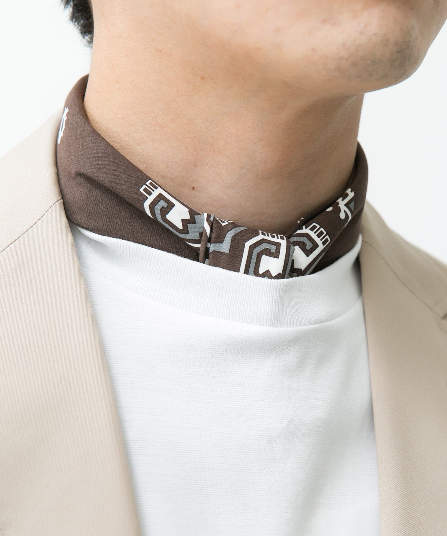 URBAN RESEARCH DOORS「LIFE STYLE TAILOR　コットンシルクネッカチーフ」|ハンカチ|