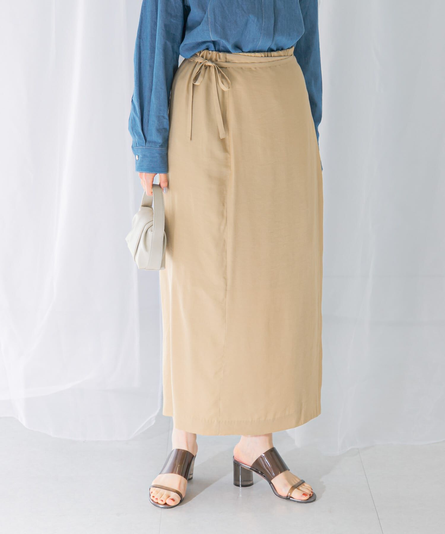 URBAN RESEARCH ROSSO「ラップデザインスカート」|スカート|