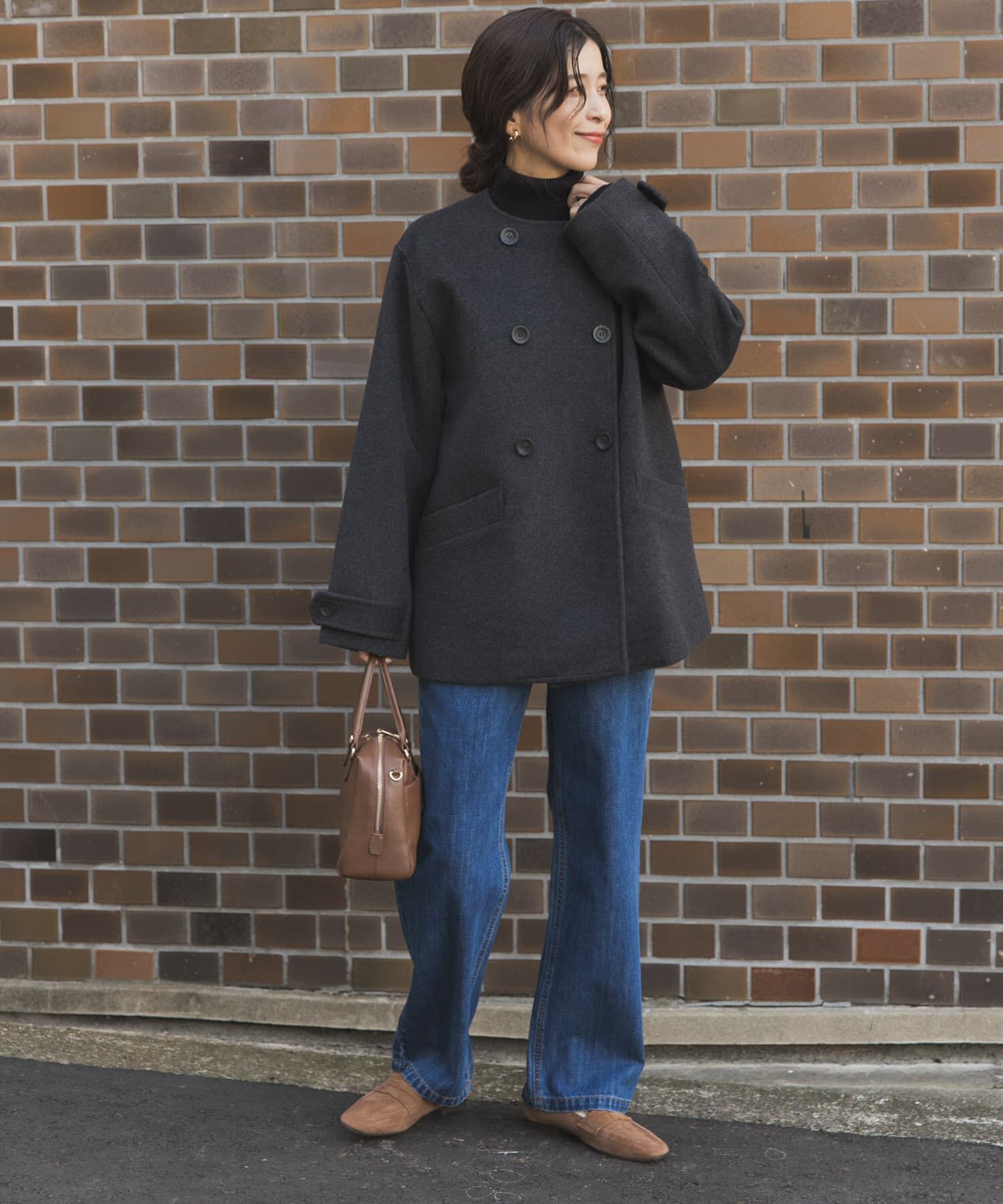 URBAN RESEARCH DOORS「『3サイズ展開』デニムワイドパンツ」|デニム|