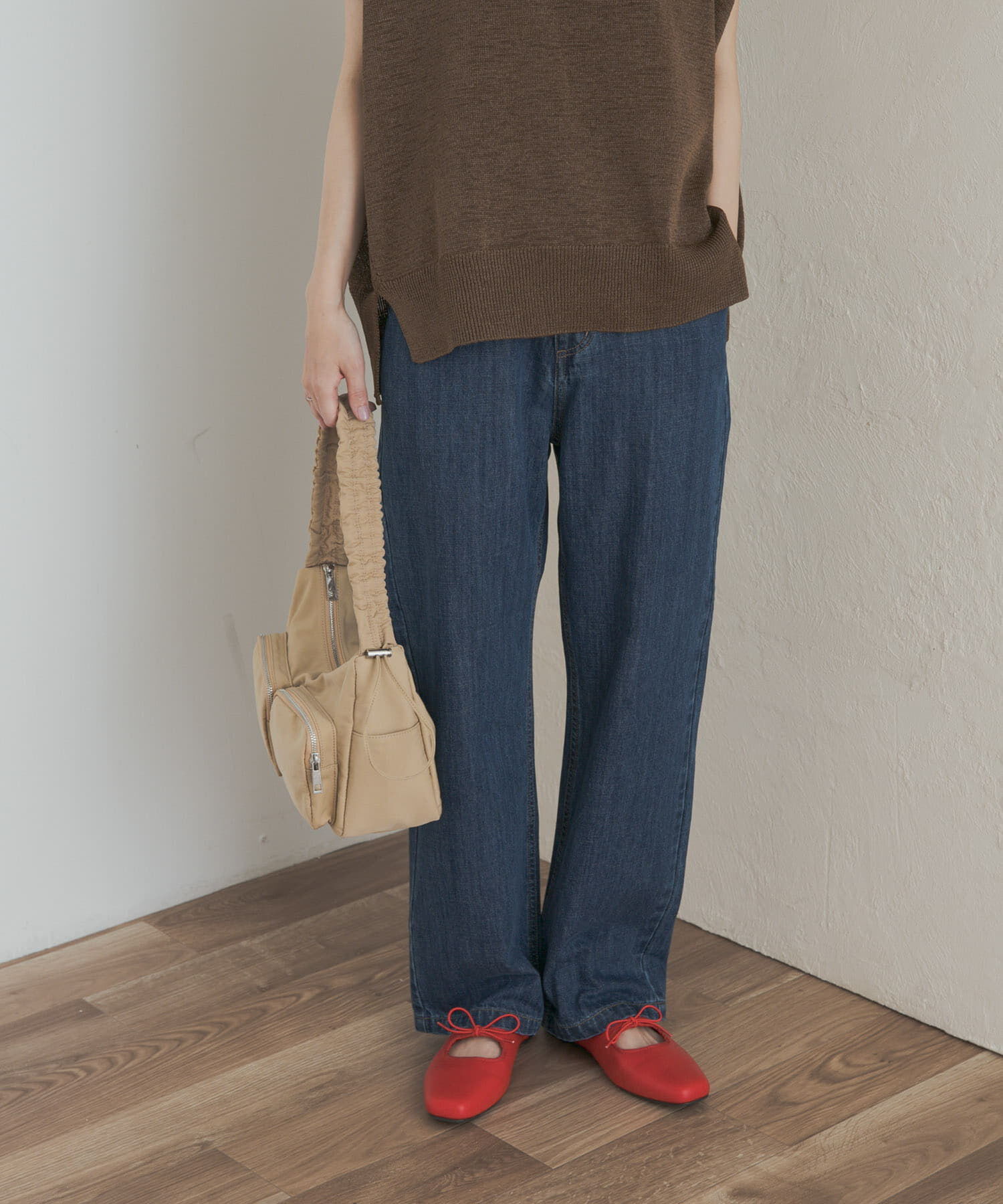 URBAN RESEARCH DOORS「『3サイズ展開』デニムワイドパンツ」|デニム|