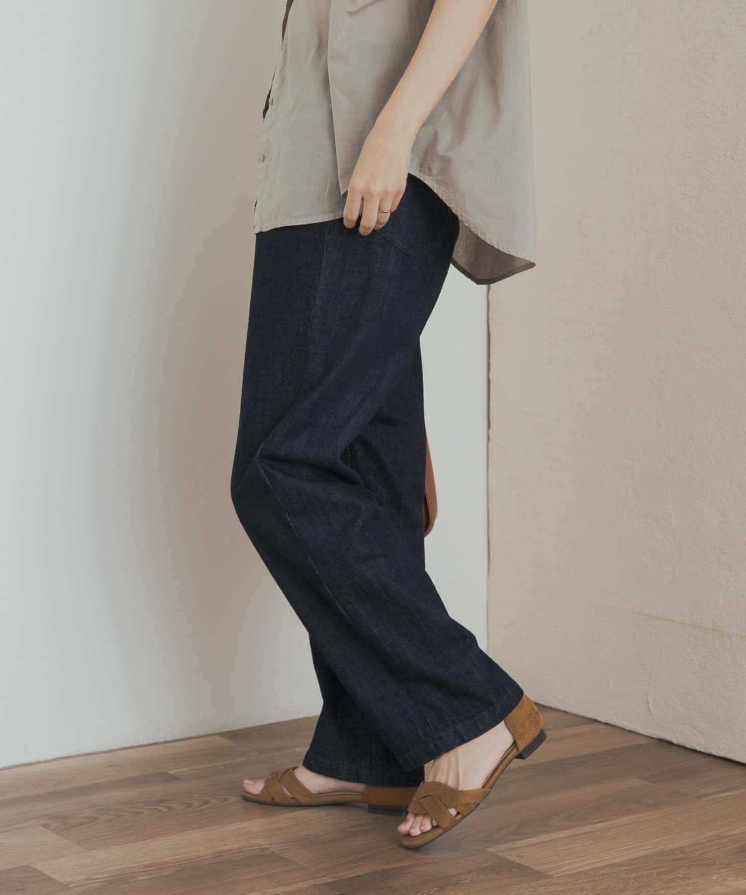 URBAN RESEARCH DOORS「『3サイズ展開』デニムワイドパンツ」|デニム|