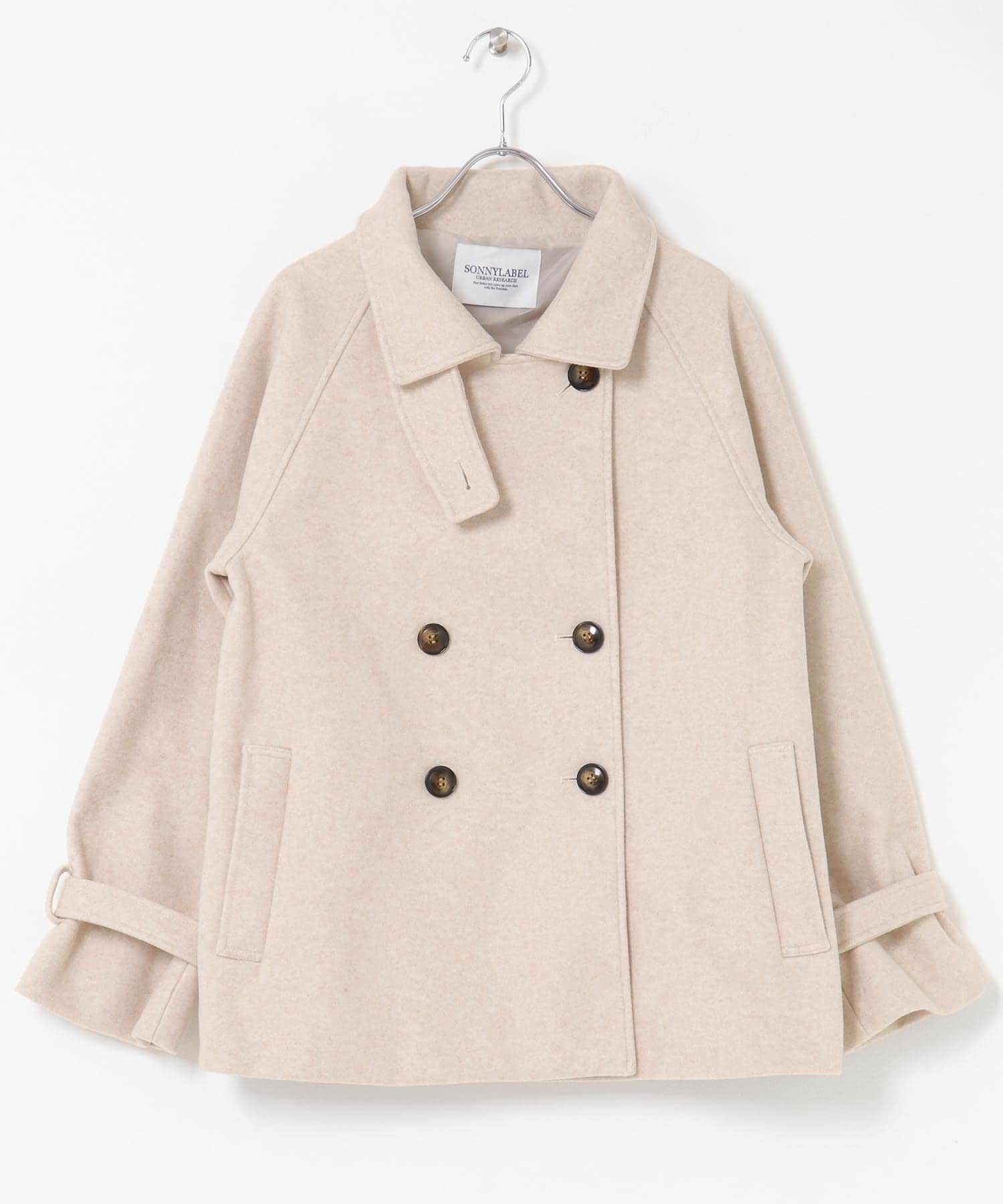 Sonny Label 「メルトンジャージースタンドカラーコート」|ノーカラーコート|