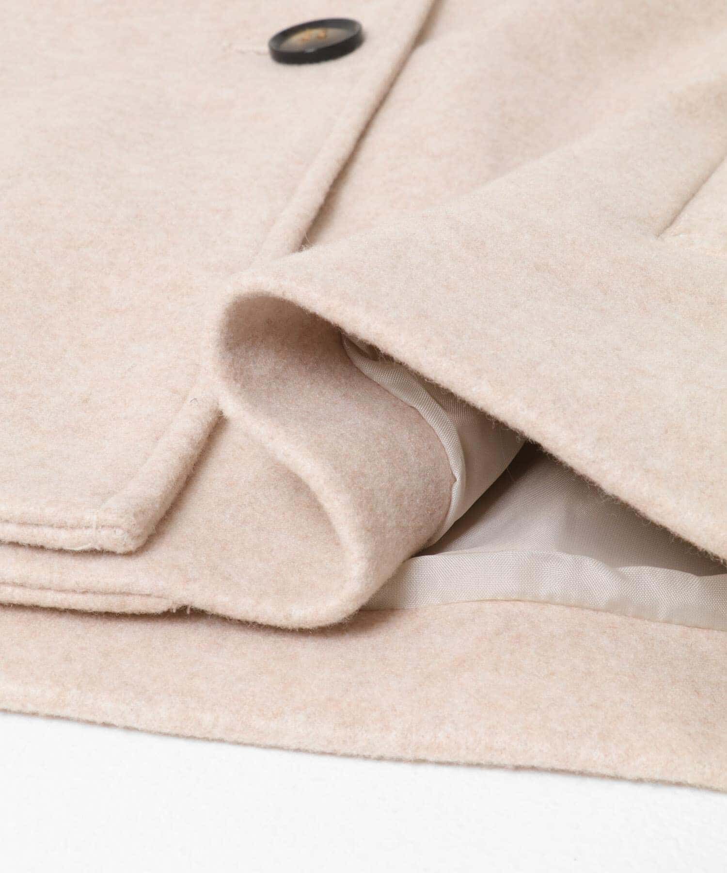 Sonny Label 「メルトンジャージースタンドカラーコート」|ノーカラーコート|