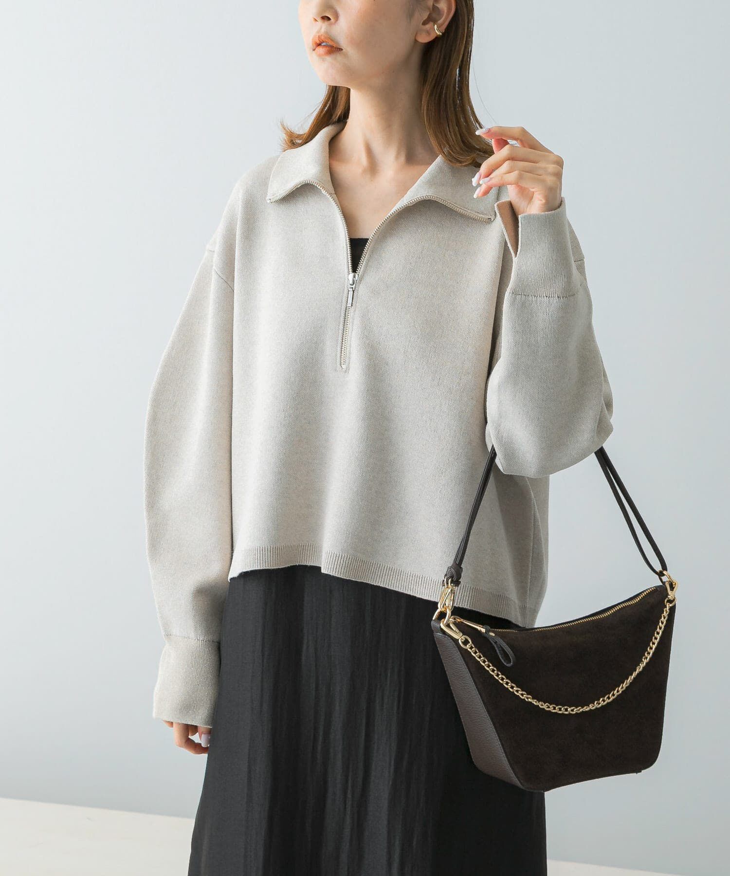 URBAN RESEARCH ROSSO「ハーフジップニット」|ニット・セーター|