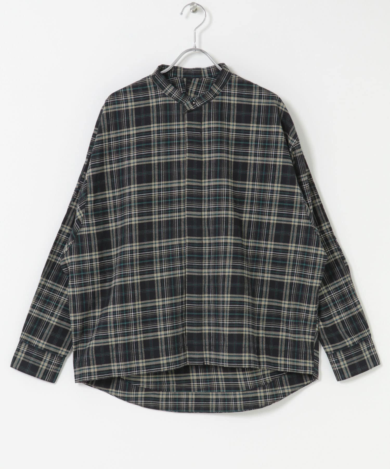 URBAN RESEARCH DOORS「FORK&SPOON　ブラッシュドチェックシャツ」|シャツ・ブラウス|