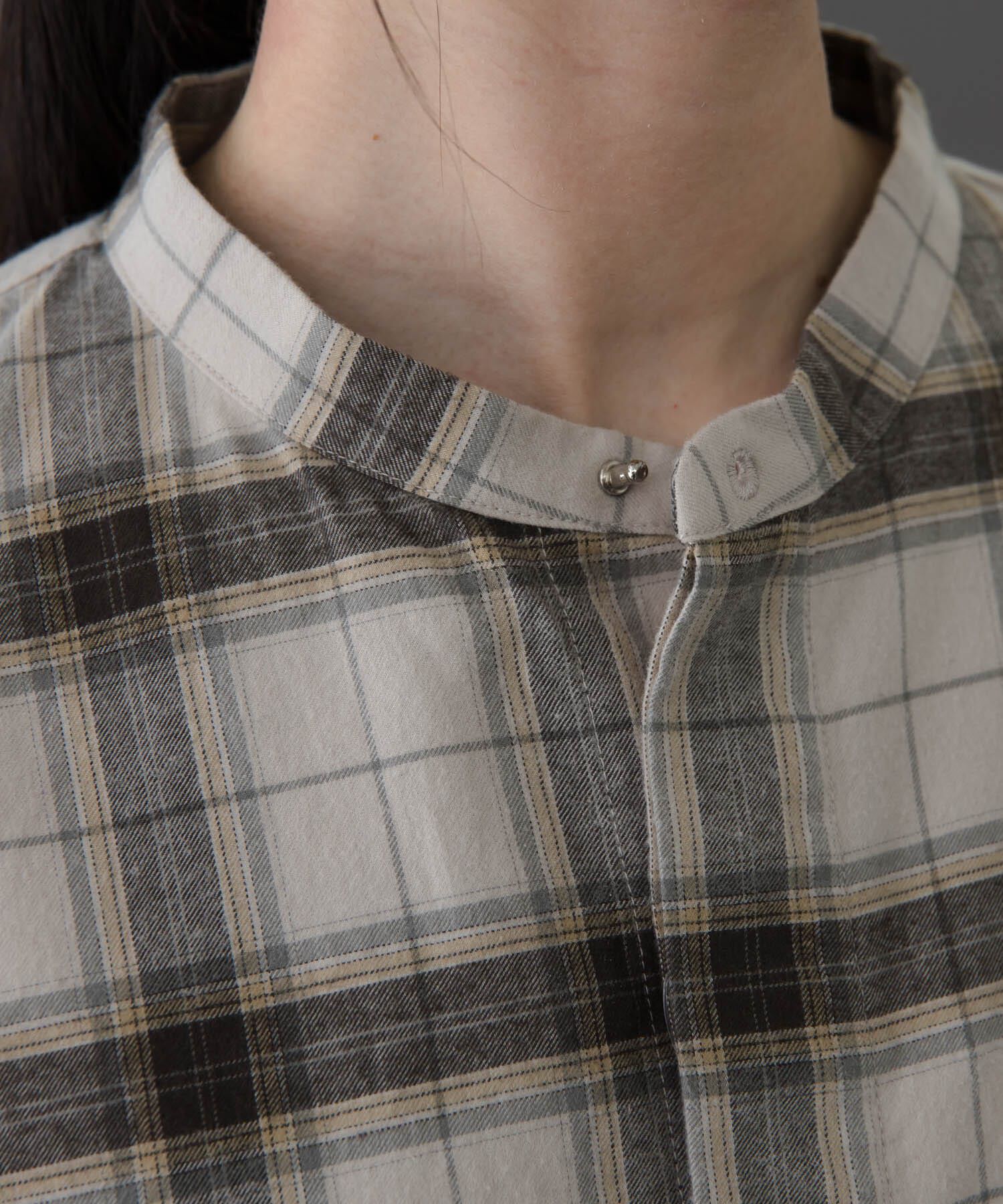 URBAN RESEARCH DOORS「FORK&SPOON　ブラッシュドチェックシャツ」|シャツ・ブラウス|