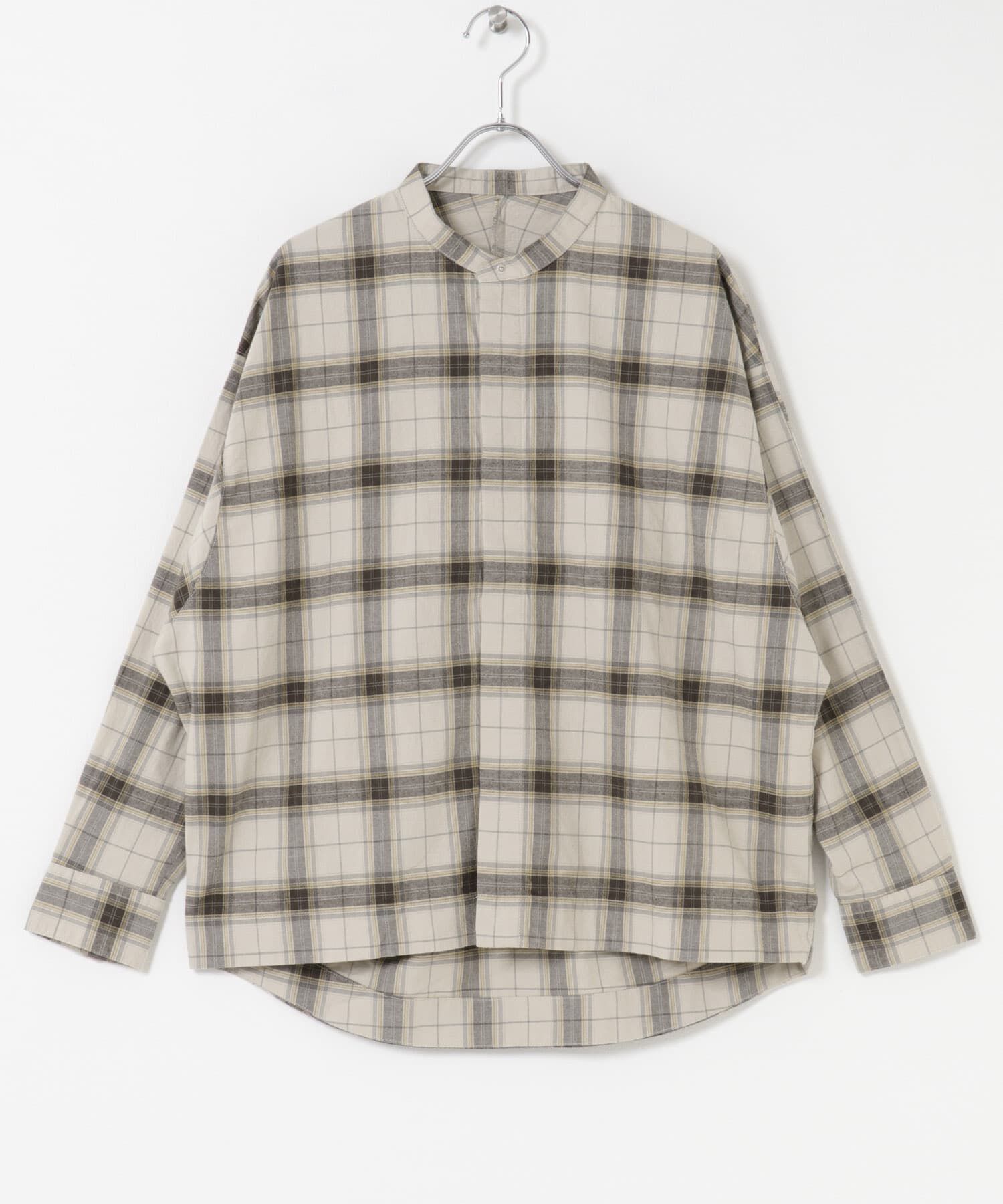 URBAN RESEARCH DOORS「FORK&SPOON　ブラッシュドチェックシャツ」|シャツ・ブラウス|