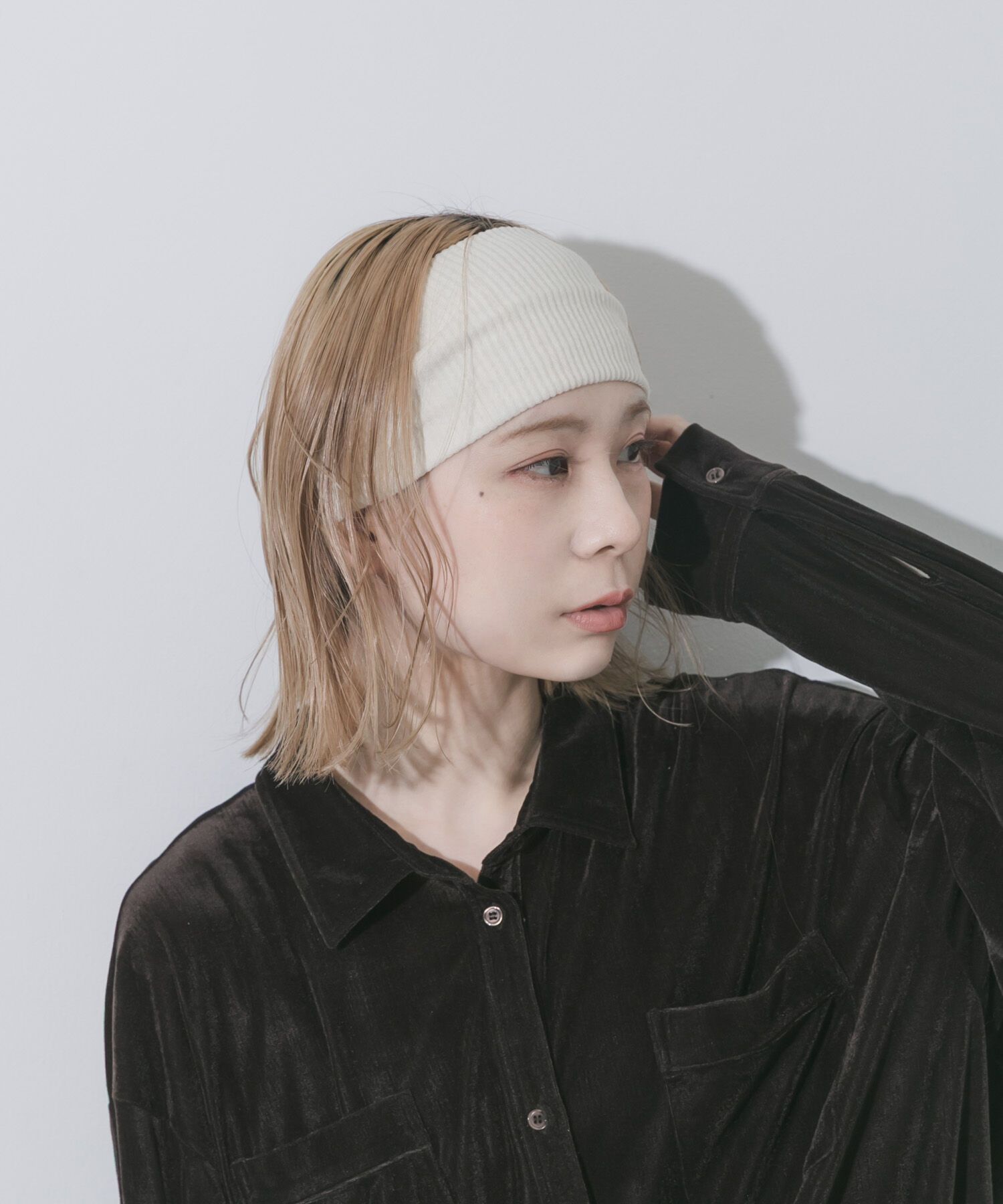 SMELLY「リブワイドヘアバンド」|ヘアバンド|