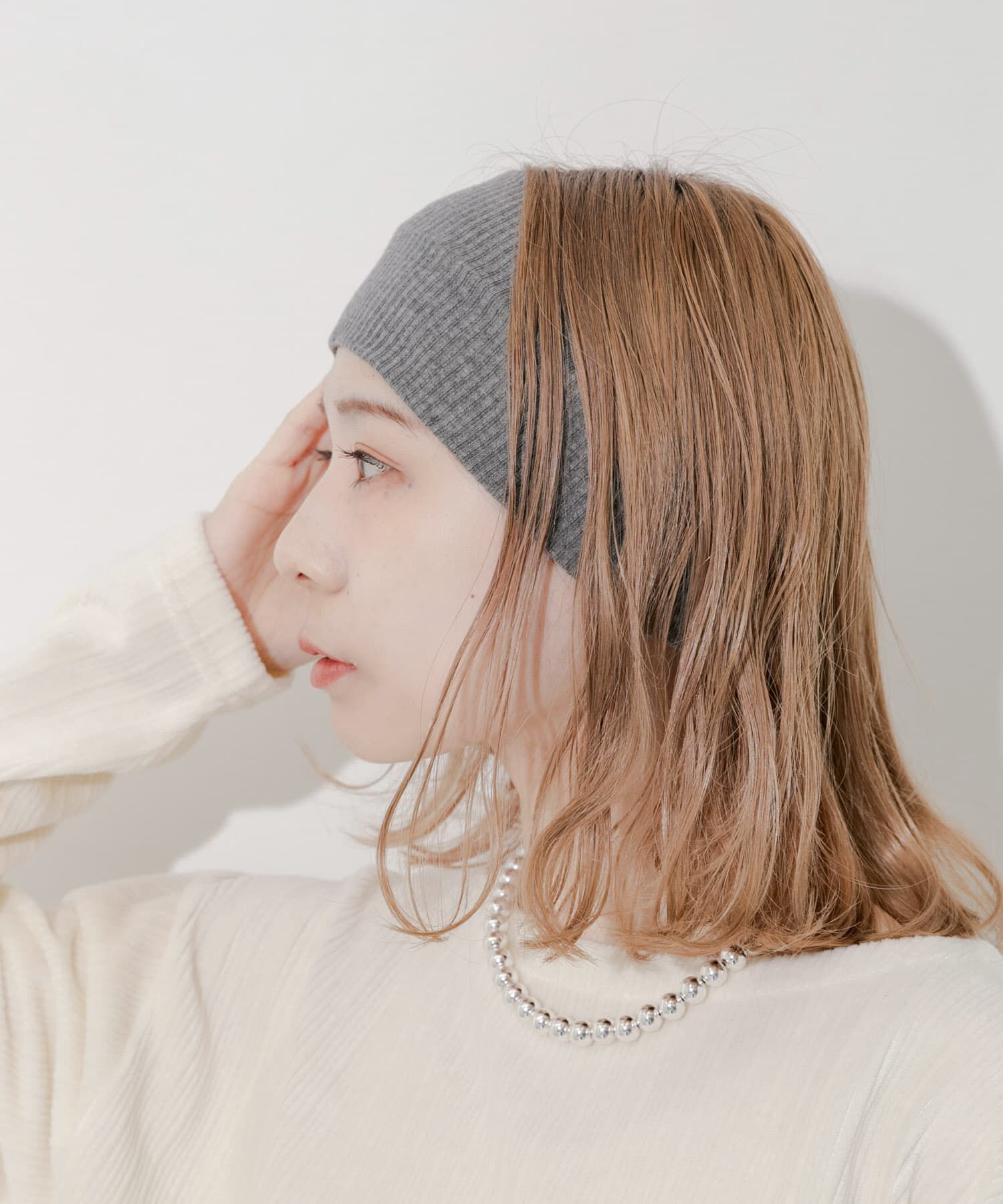 SMELLY「リブワイドヘアバンド」|ヘアバンド|