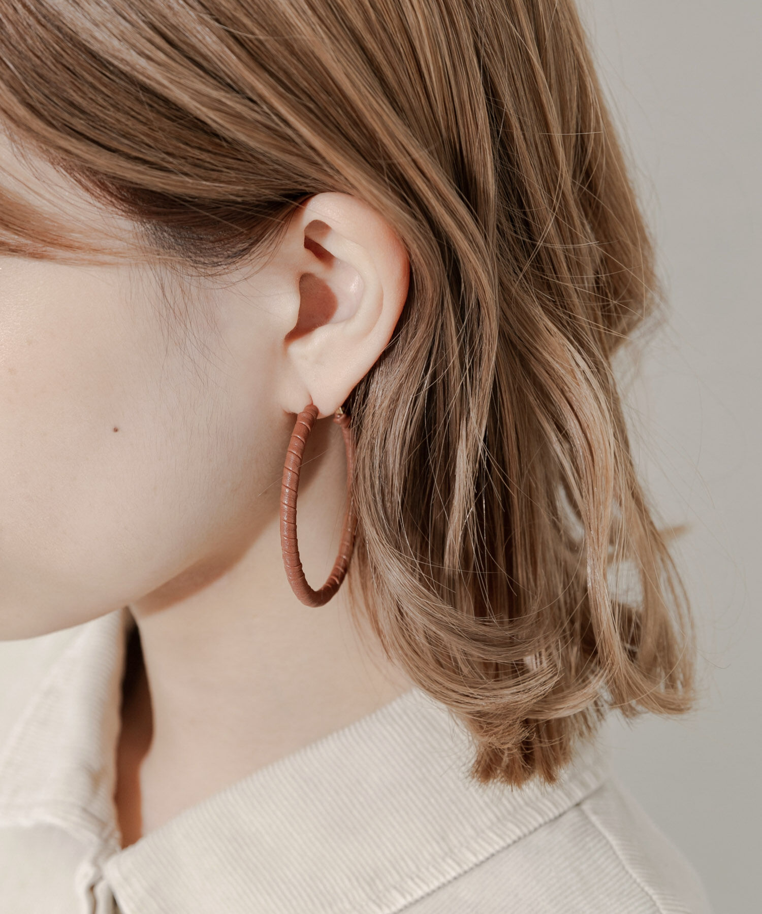 SMELLY「コードラップビッグフープピアス」|ピアス|