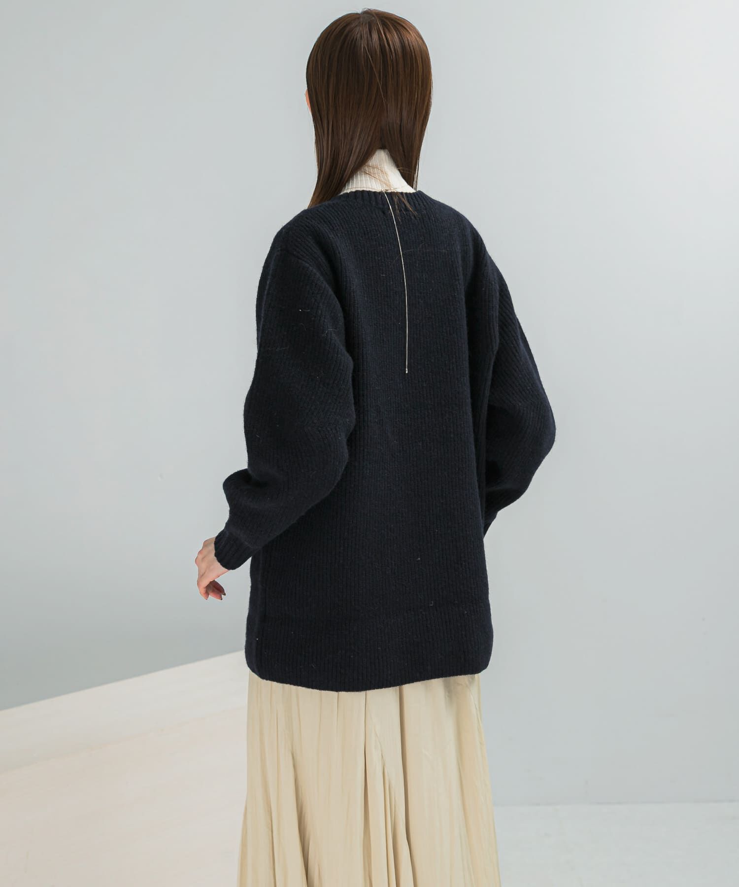 URBAN RESEARCH ROSSO「アルパカ混カーブスリーブVネックプルオーバー」|ニット・セーター|