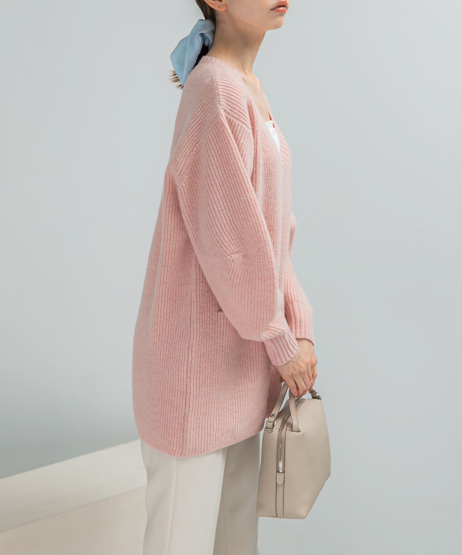 URBAN RESEARCH ROSSO「アルパカ混カーブスリーブVネックプルオーバー」|ニット・セーター|