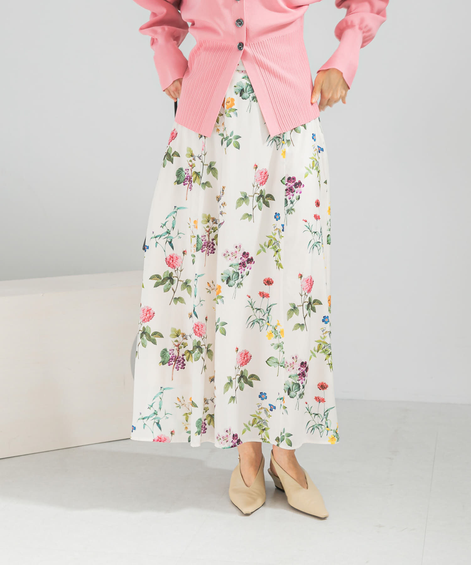 URBAN RESEARCH ROSSO「ボタニカルプリントマキシスカート」|スカート|