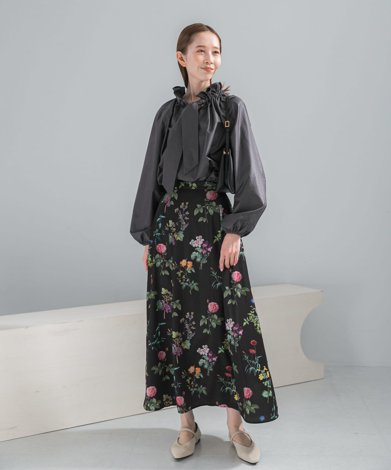 URBAN RESEARCH ROSSO「ボタニカルプリントマキシスカート」|スカート|